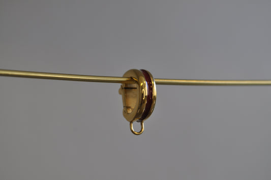 Striped Gold Plated Pendant